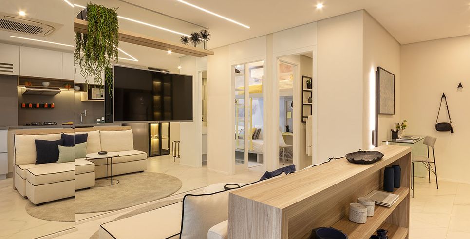 Decorado 53m² -  Living